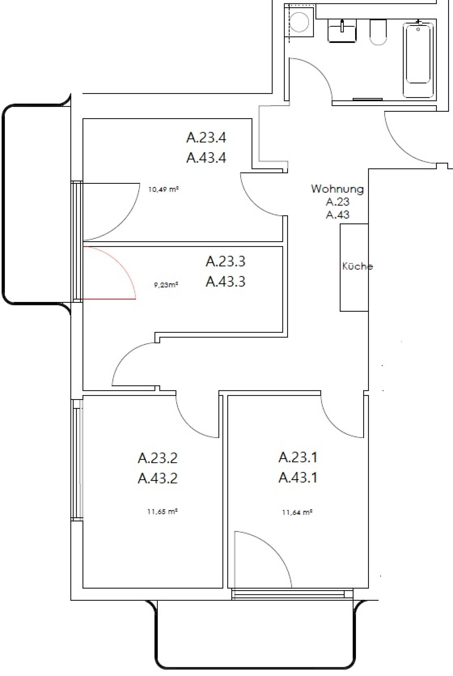 Zimmer in der Nazarethkirchstraße 51 (Aufgang A)