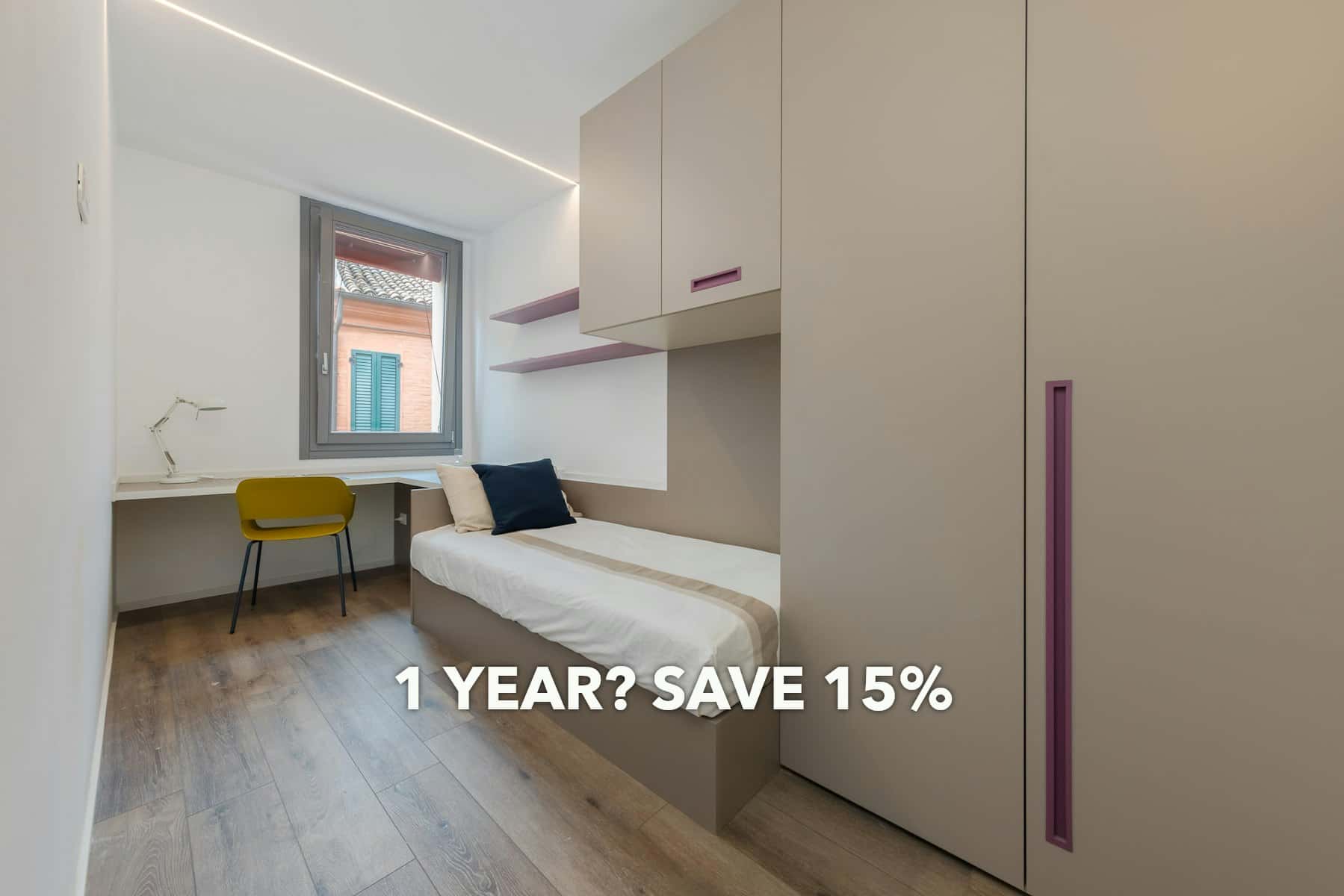 Zimmer in Via Fondobanchetto, Ferrara für 44 m² mit 3 Schlafzimmer