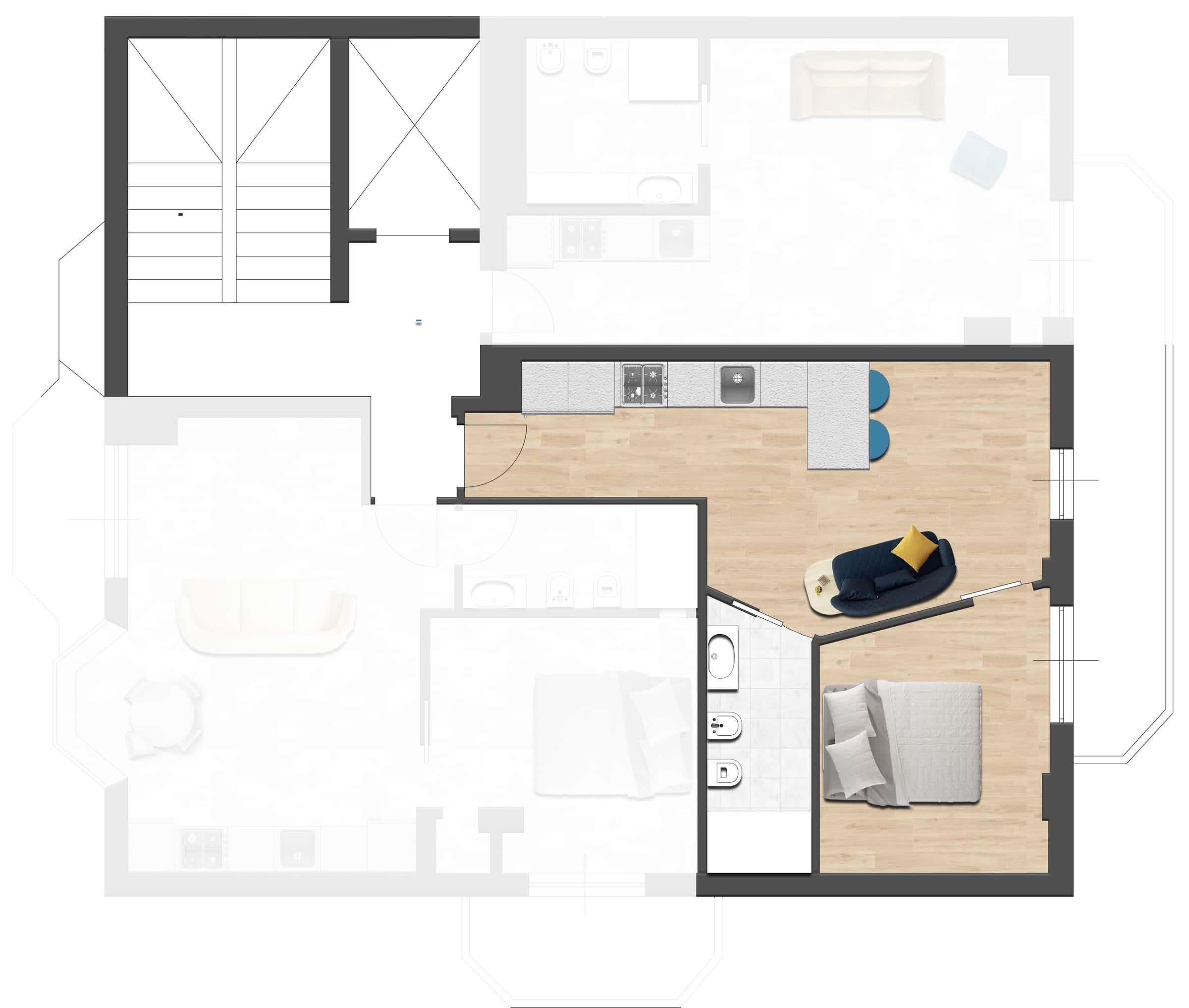 Apartment Milan, 1 bed — photo 1