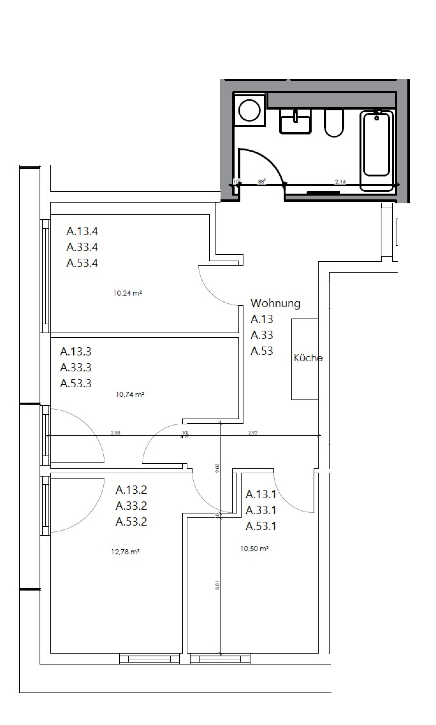 Zimmer in der Nazarethkirchstraße 51 (Aufgang A)