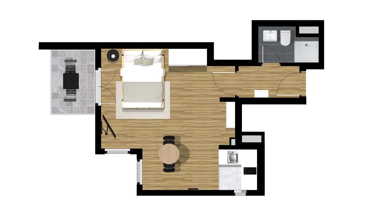 Wohnung in der Klüberstraße -