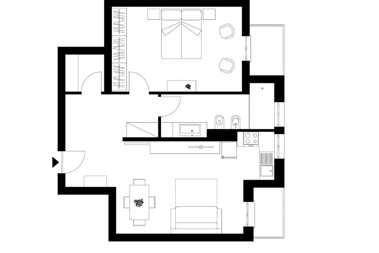 Apartment Milan, 1 bed — photo 9