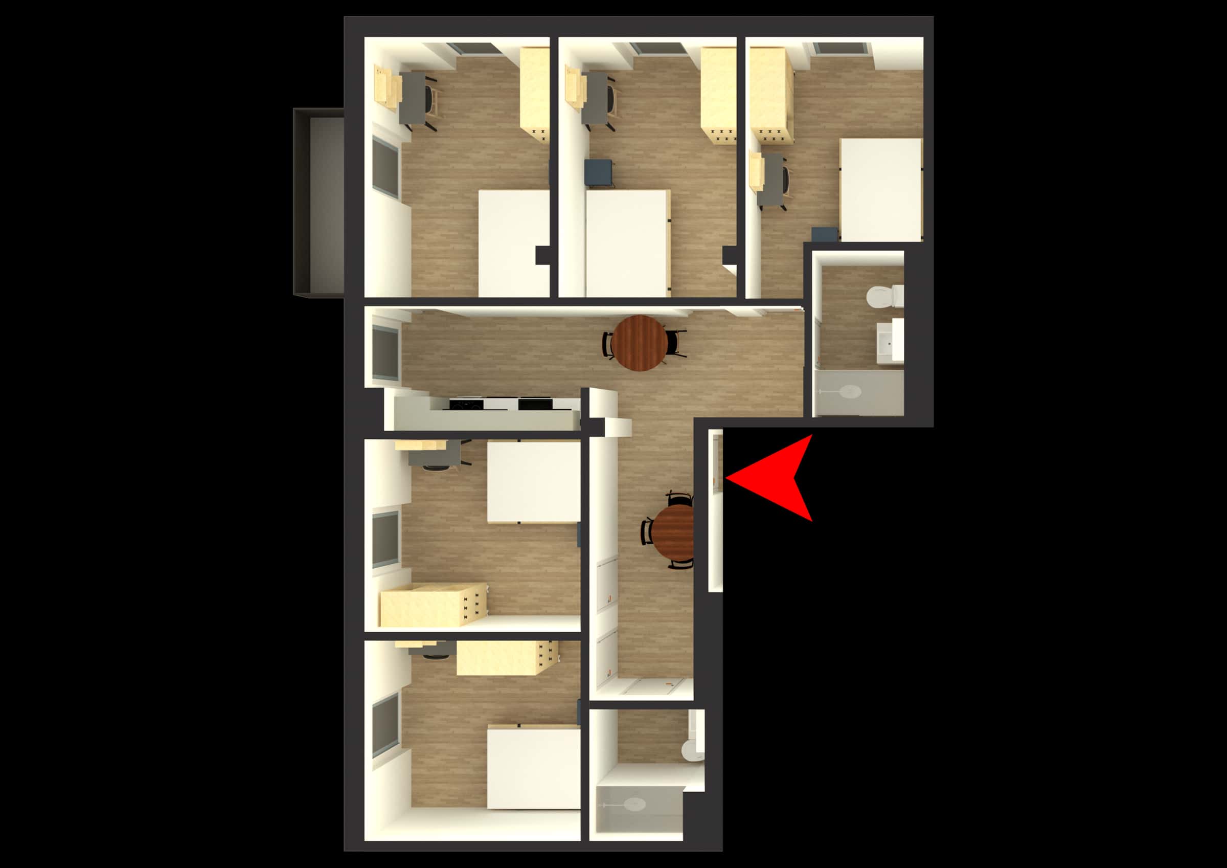 Zimmer in der Müllerstraße A