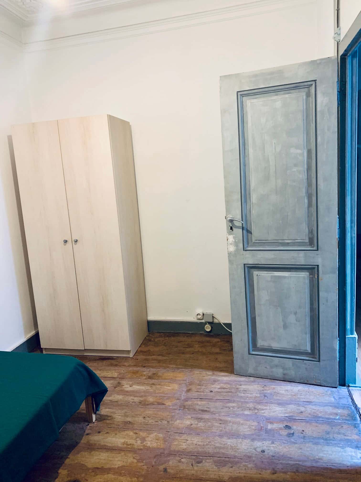 Quarto com cama de solteiro em apartamento com 8 quartos - FLAT 5D - SALDANHA 54D