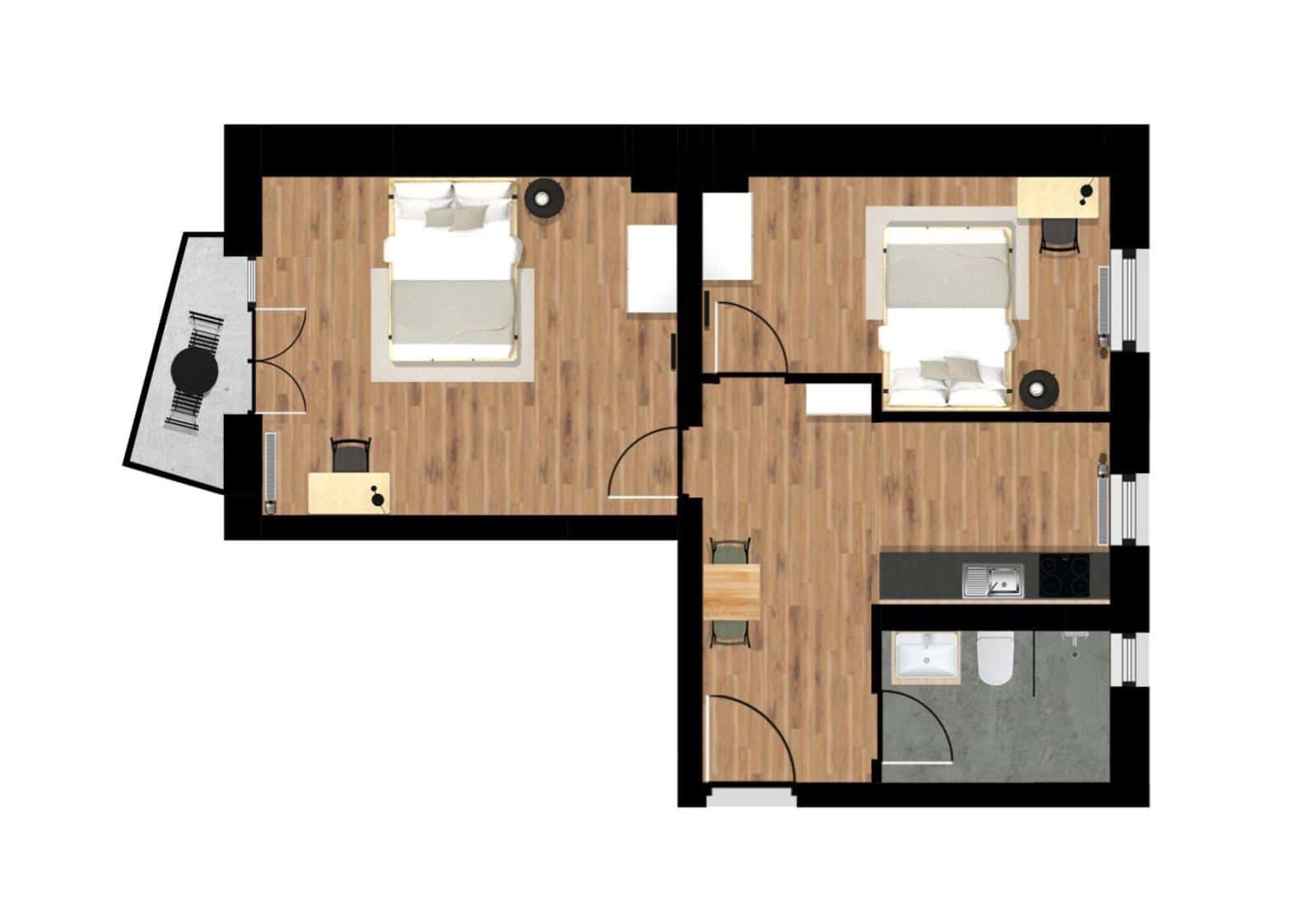Zimmer in der Sickingenstrasse -
