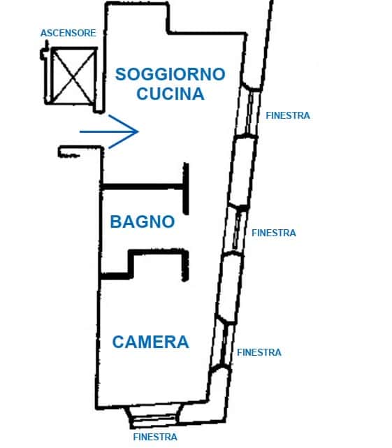 Bilocale in centro storico