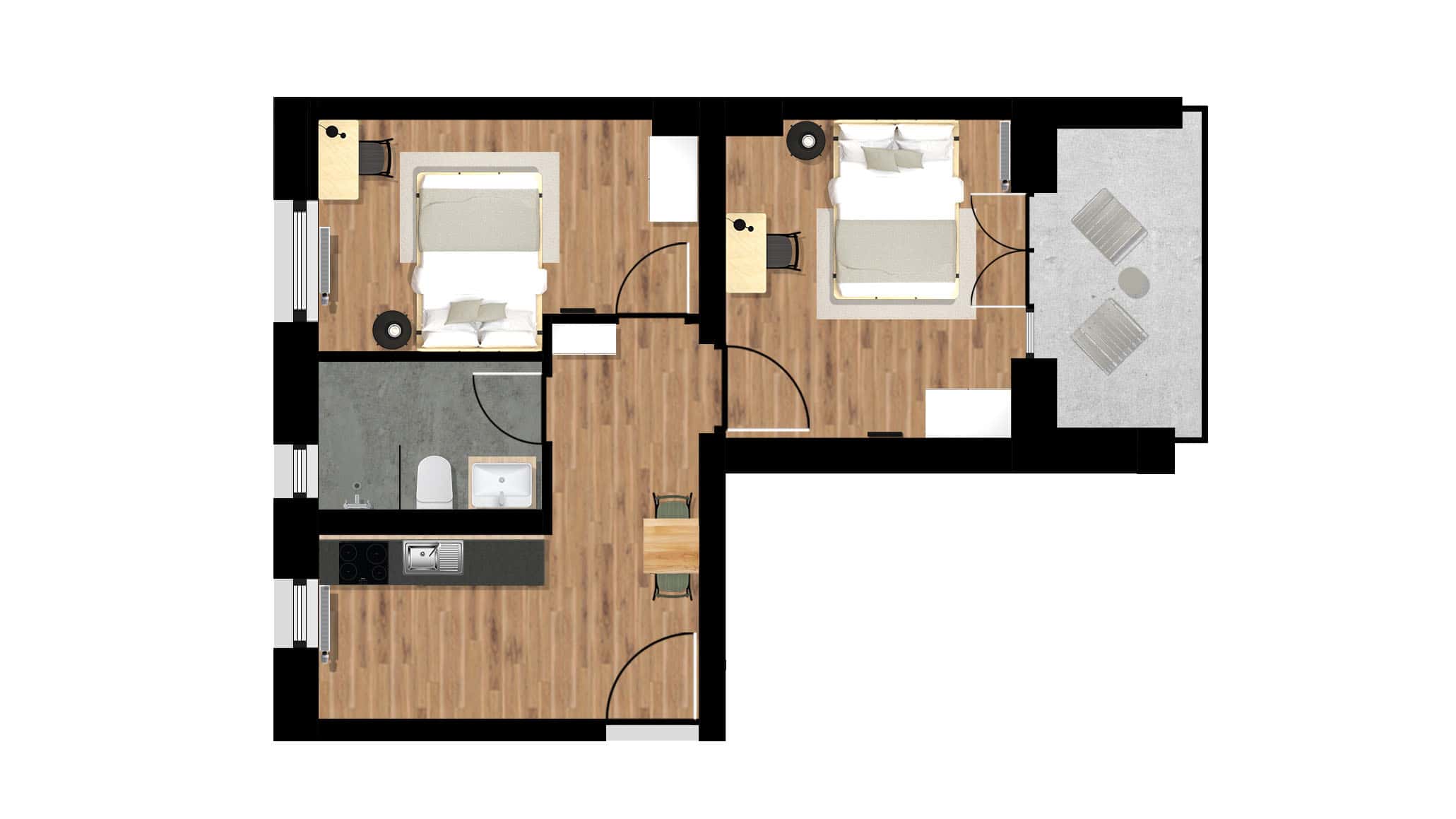 Chambre dans Sickingenstraße, Berlin pour 50 m² avec 2 chambres