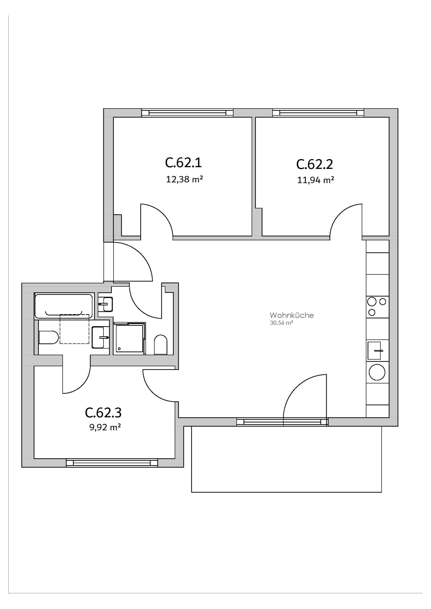 Zimmer in der Nazarethkirchstraße 51 (Aufgang C)