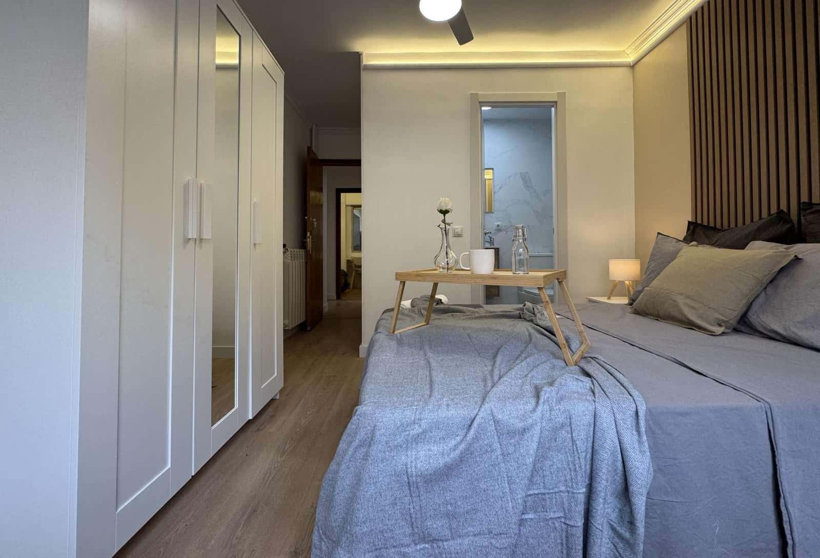 Double bed in