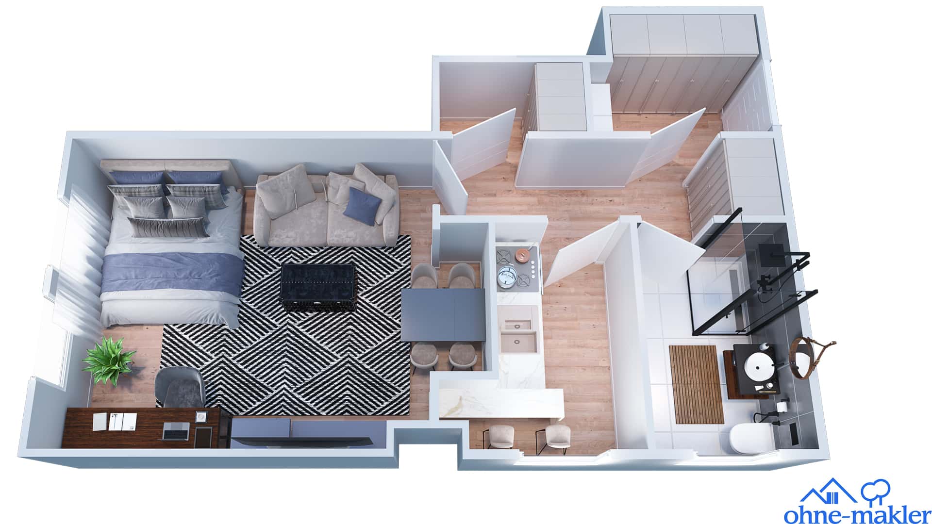 Apartamento em Alfred-Bozi-Straße, Bielefeld para 40 m²