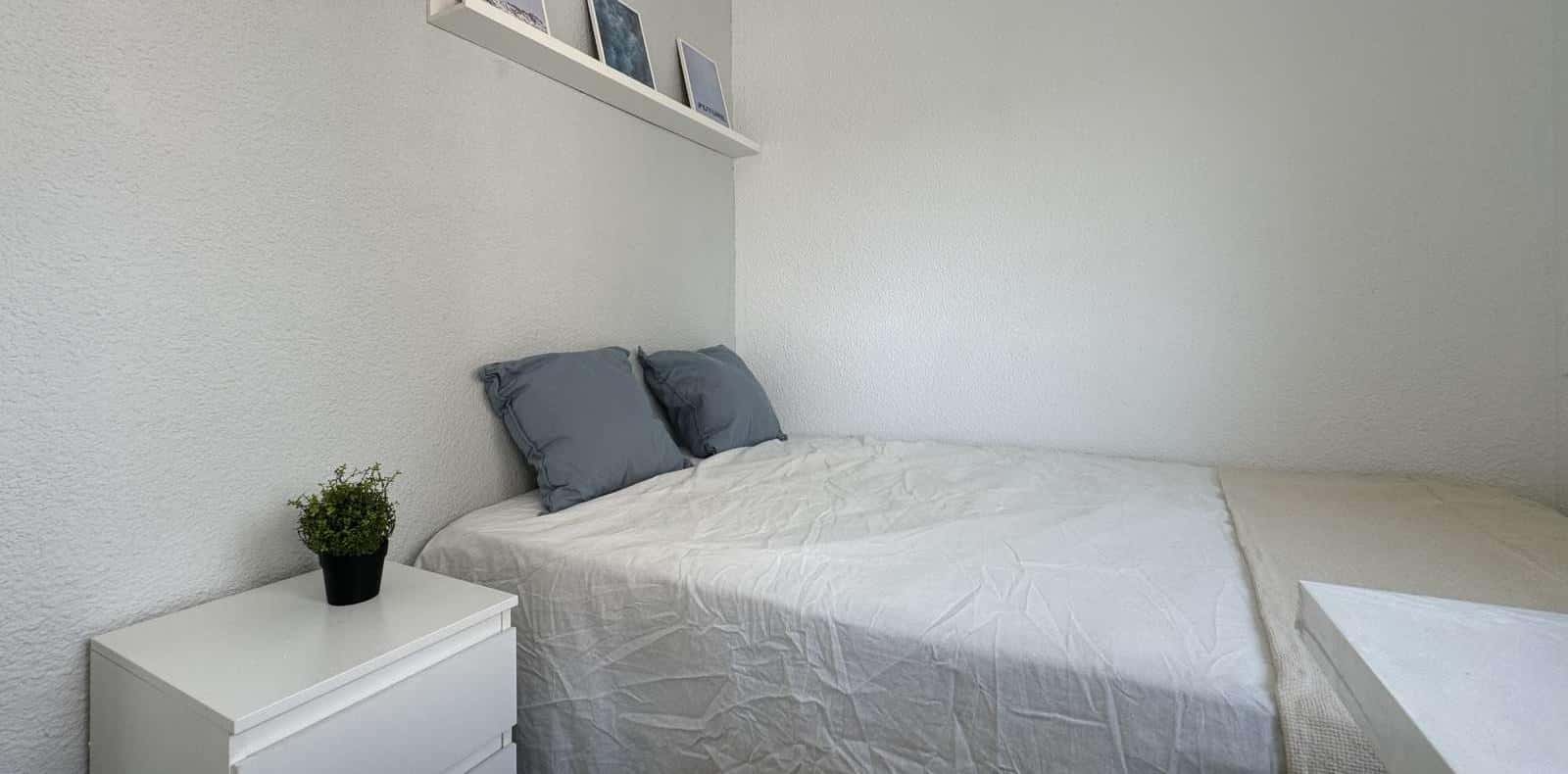 Double bed in Rooms for rent in 4-bedroom apartment in Ciudad Lineal