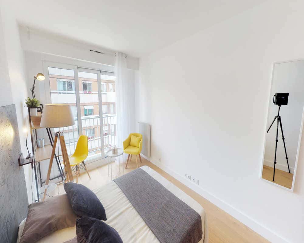 Chambre dans le rue des Morillons