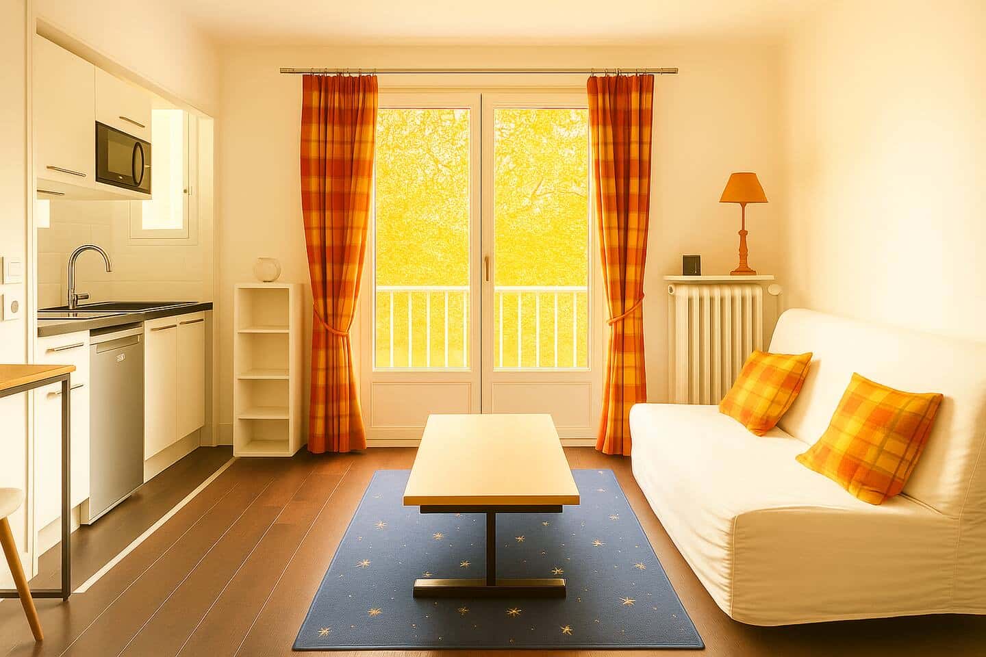 Studio lumineux, vue dégagée – Paris 16 Dauphine