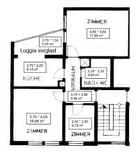 Apartment in Ludwigstraße, Stuttgart for 64 m² with 1 bedroom