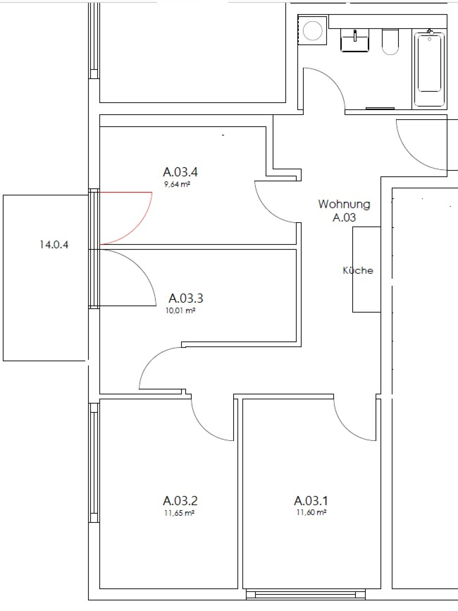 Zimmer in der Nazarethkirchstraße 51 (Aufgang A)