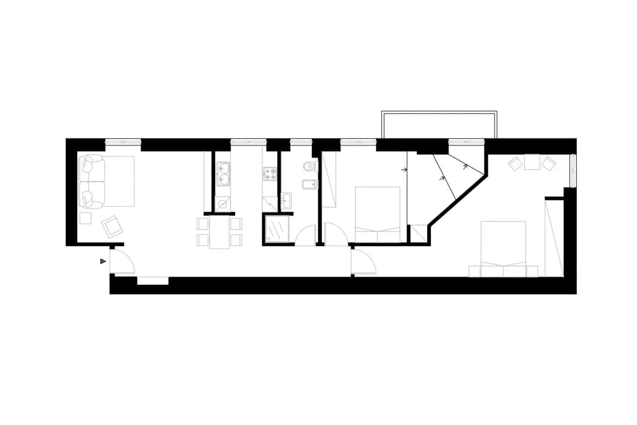 Appartement Rome, 2 chambres — photo 16