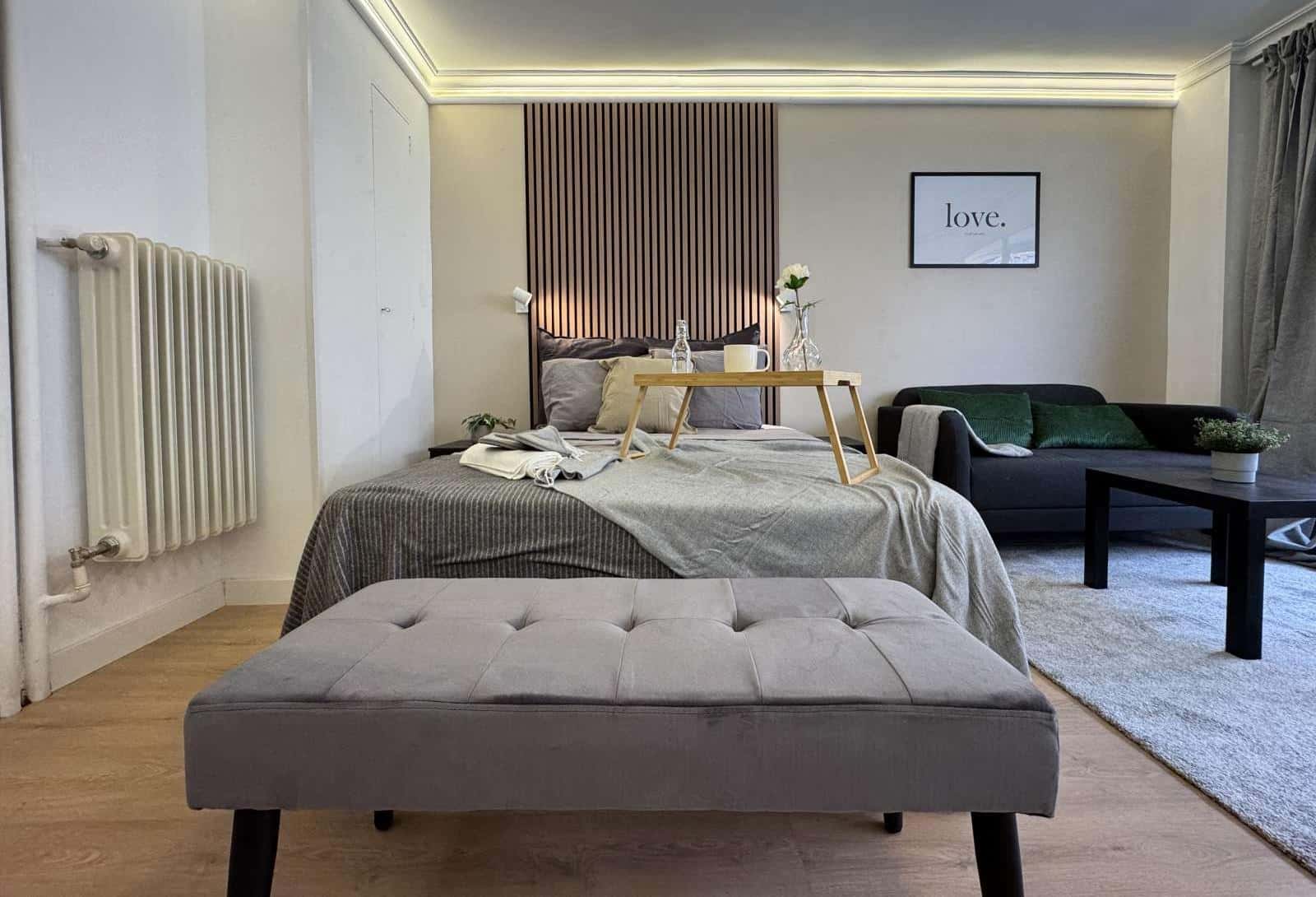 Double bed in