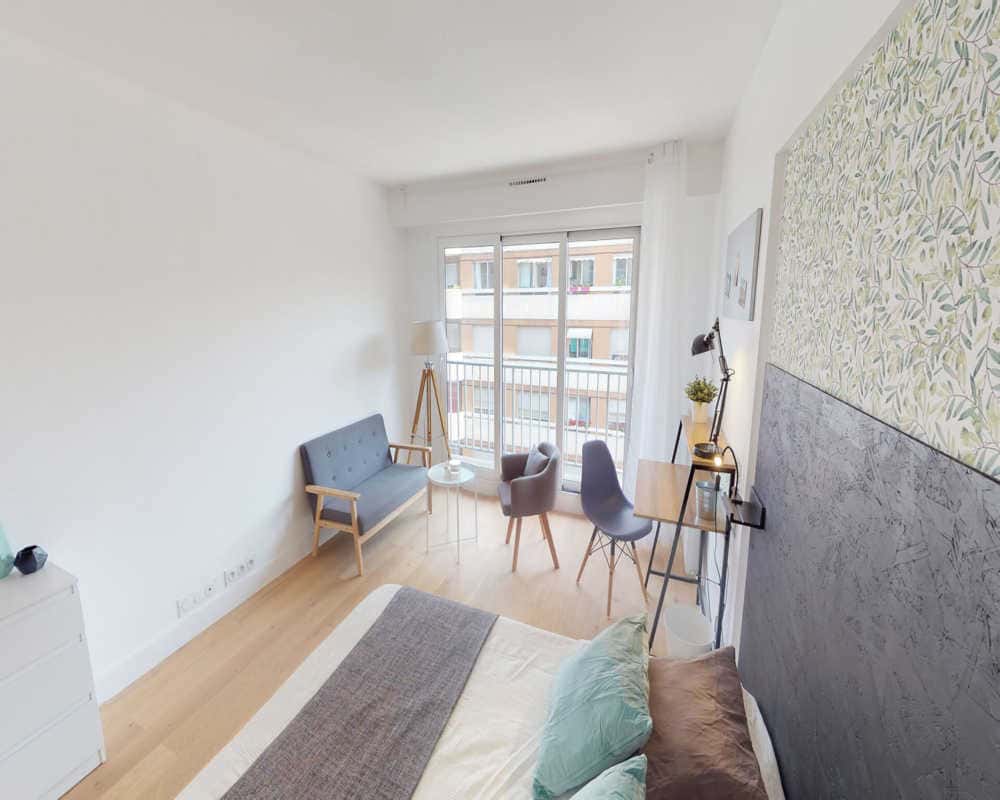 Chambre dans le rue des Morillons