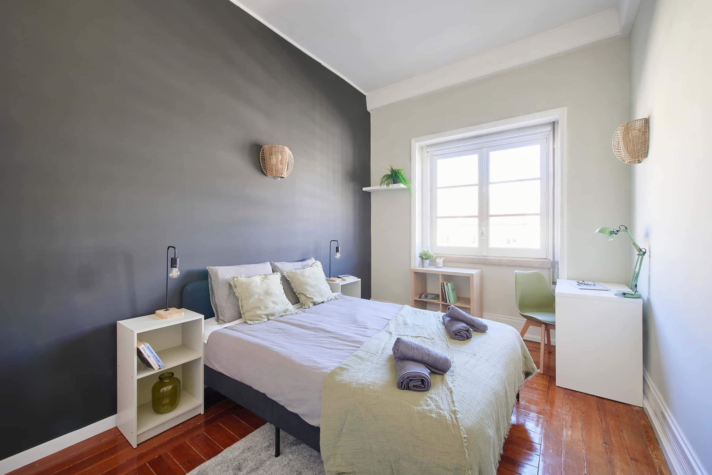 Bedroom in  Av. António Augusto Aguiar, Lisbon - Room 4