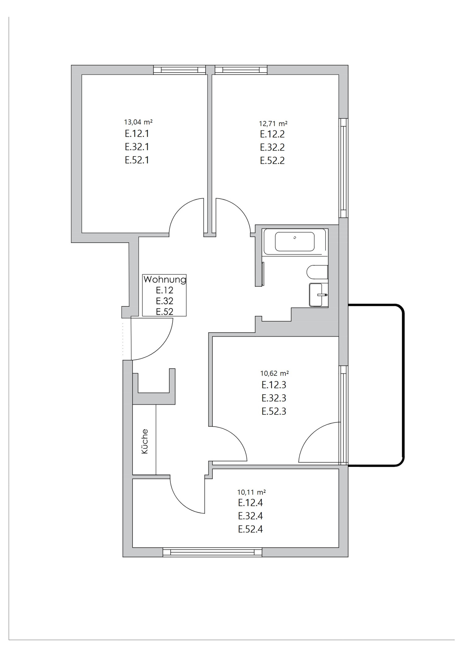 Zimmer in der Nazarethkirchstraße 51 (Aufgang E)