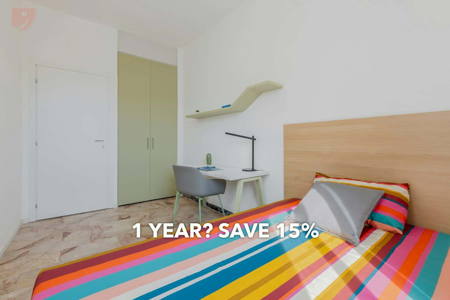 Zimmer in Via Giuseppe Compagnoni, Ferrara für 172 m² mit 9 Schlafzimmer