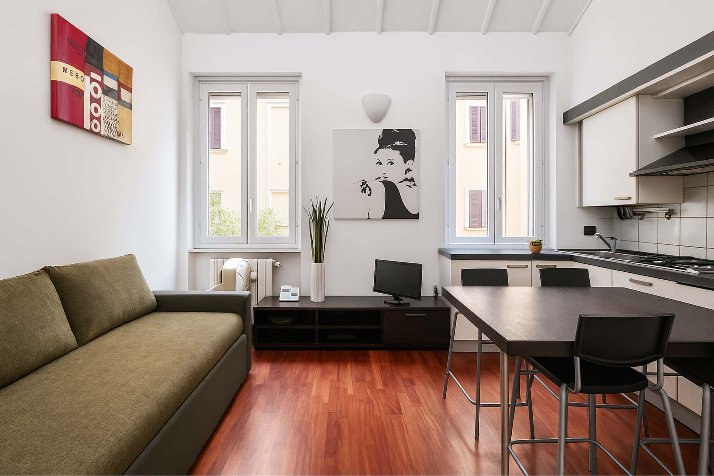 Quiet two-room apartment in Porta Romana