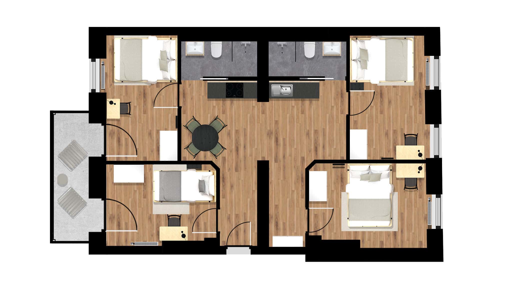 Zimmer in der Sickingenstrasse -