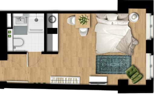 Studio for rent in Berlin, bills included - Photo 5