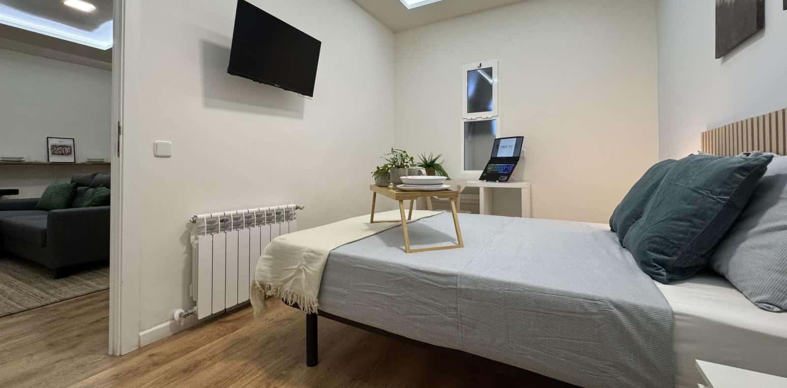 Double bed in Beautiful rooms for rent in shared apartment