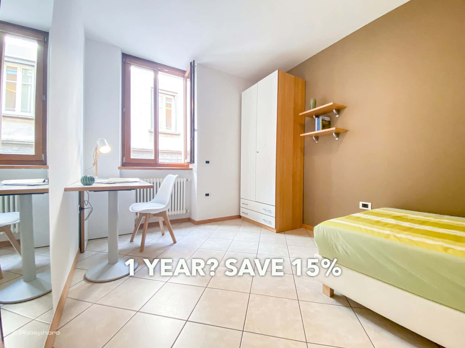 Stanza in Via Tommaso Gar, Trento di 39 m² con 2 camere