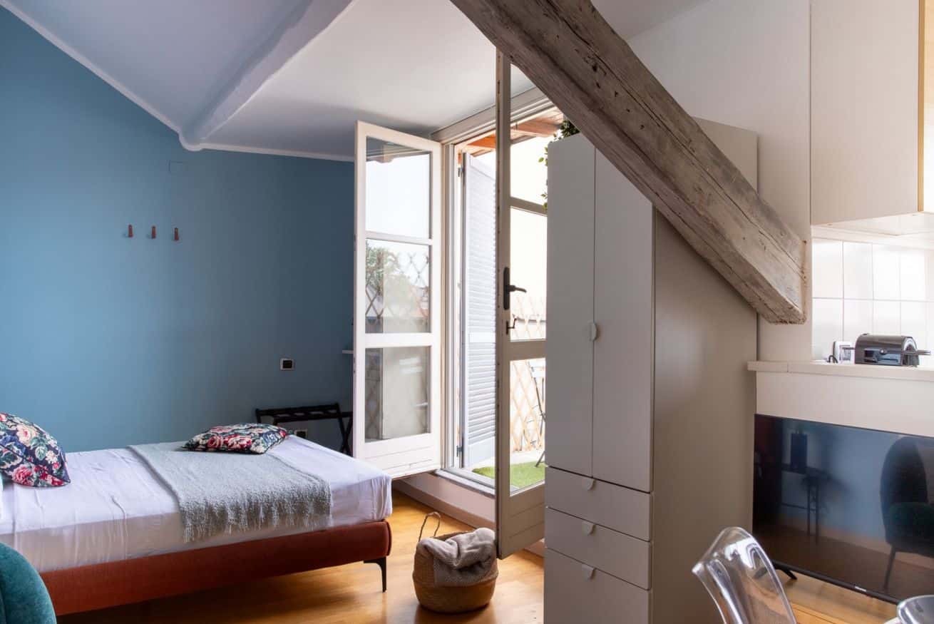 Mansarda luminosa in Porta Romana