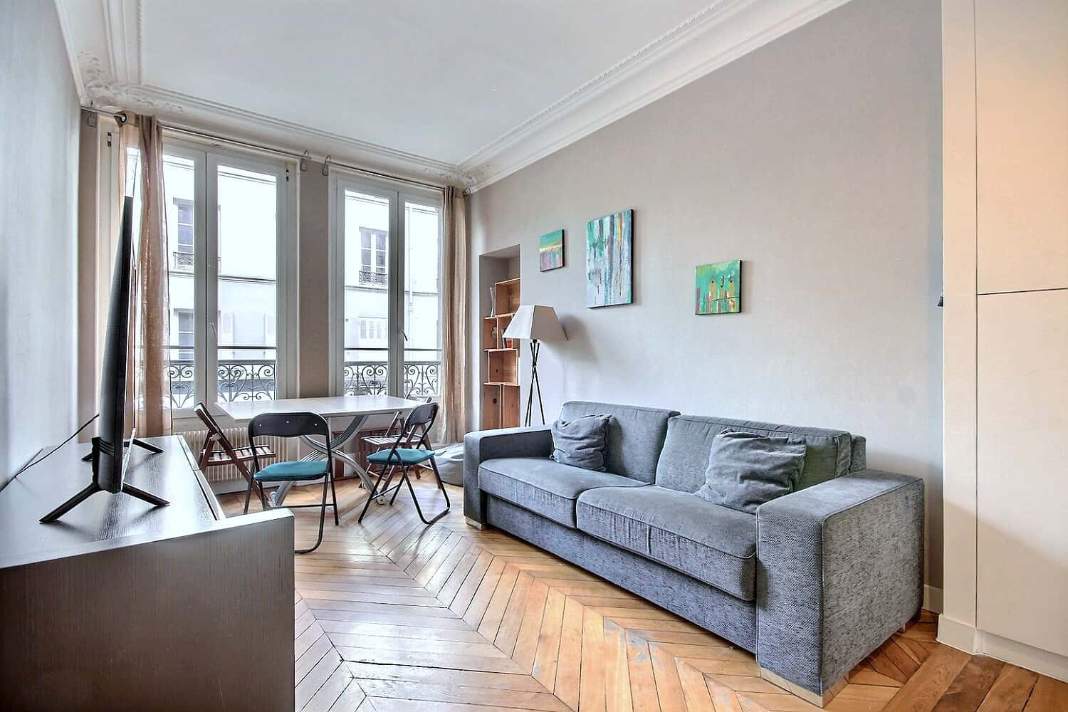 Location Appartement meublé 2 chambres - 53m² - Commerce - Paris