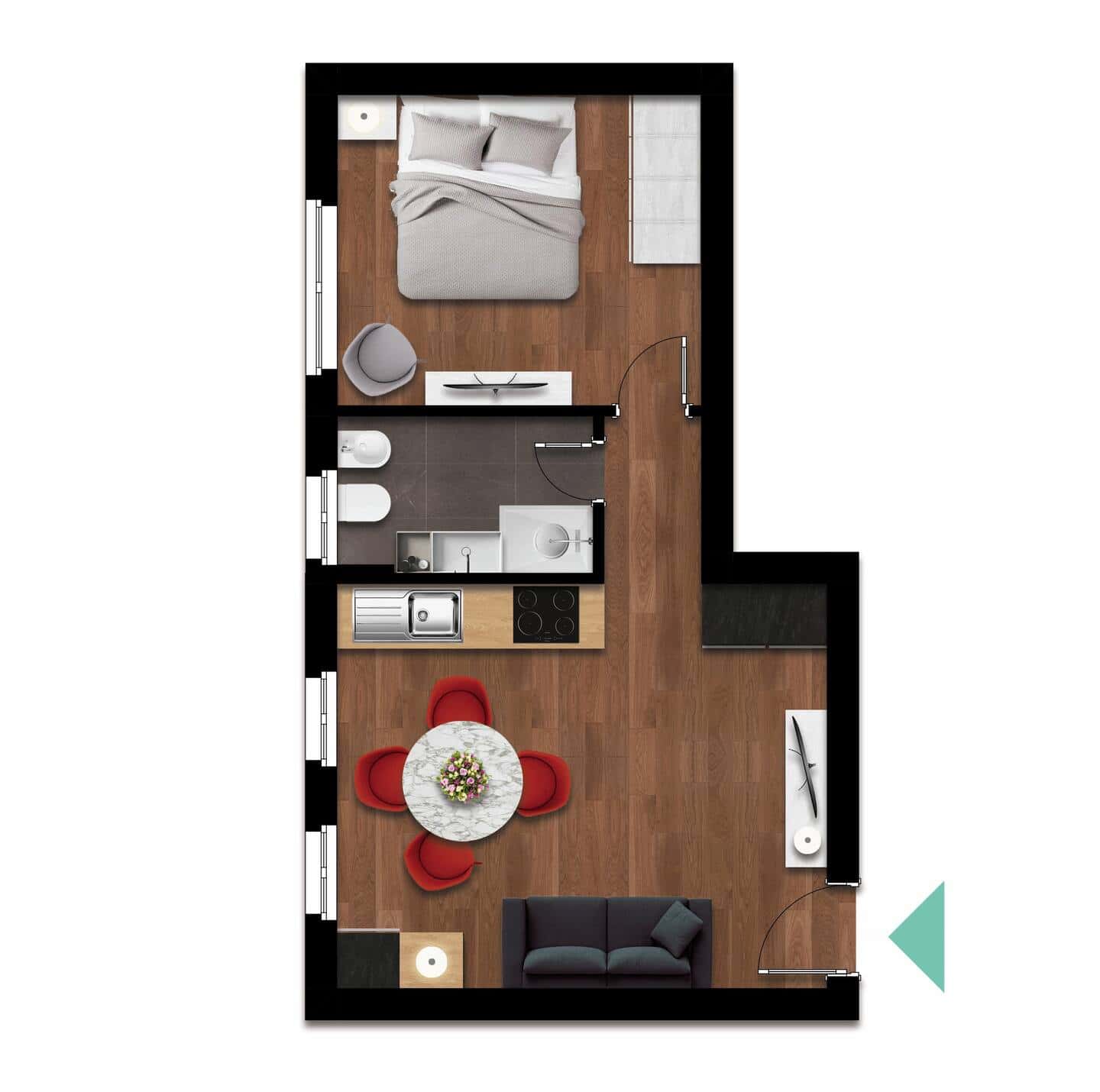 Apartment Milan, 1 bed — photo 44