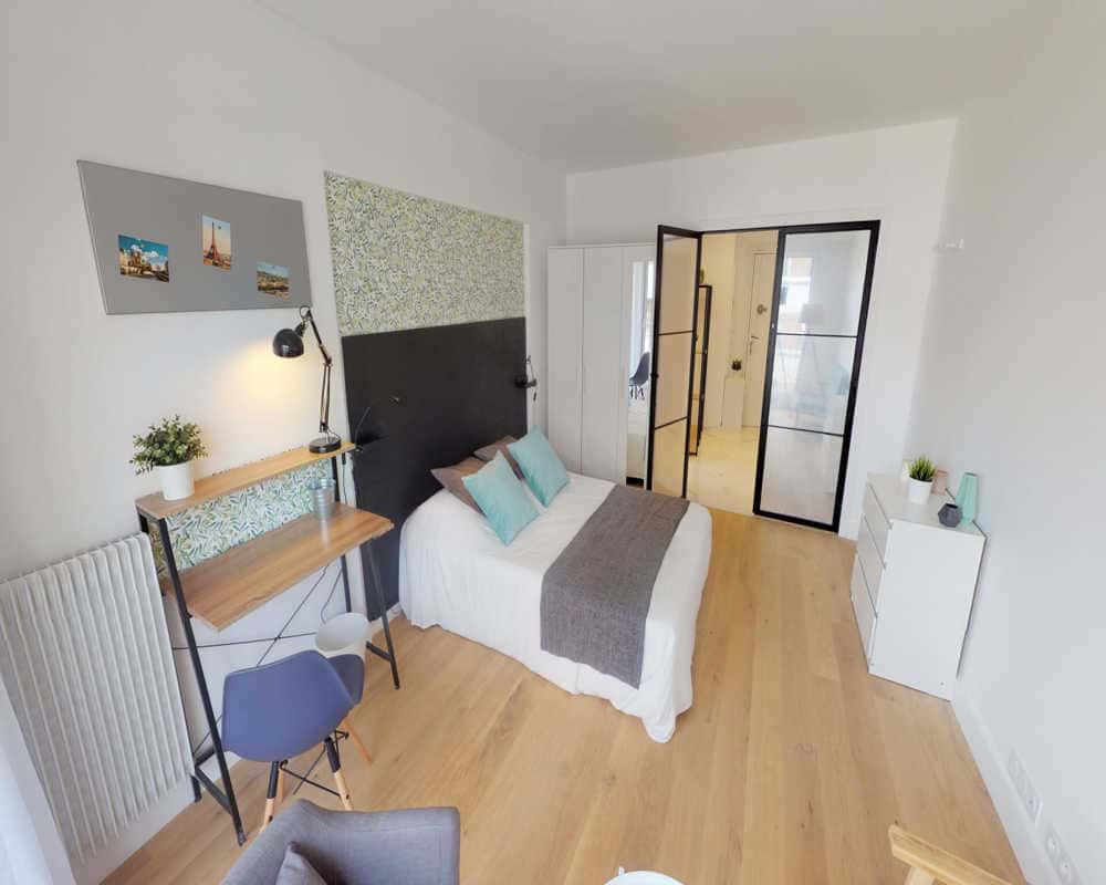 Chambre dans le rue des Morillons