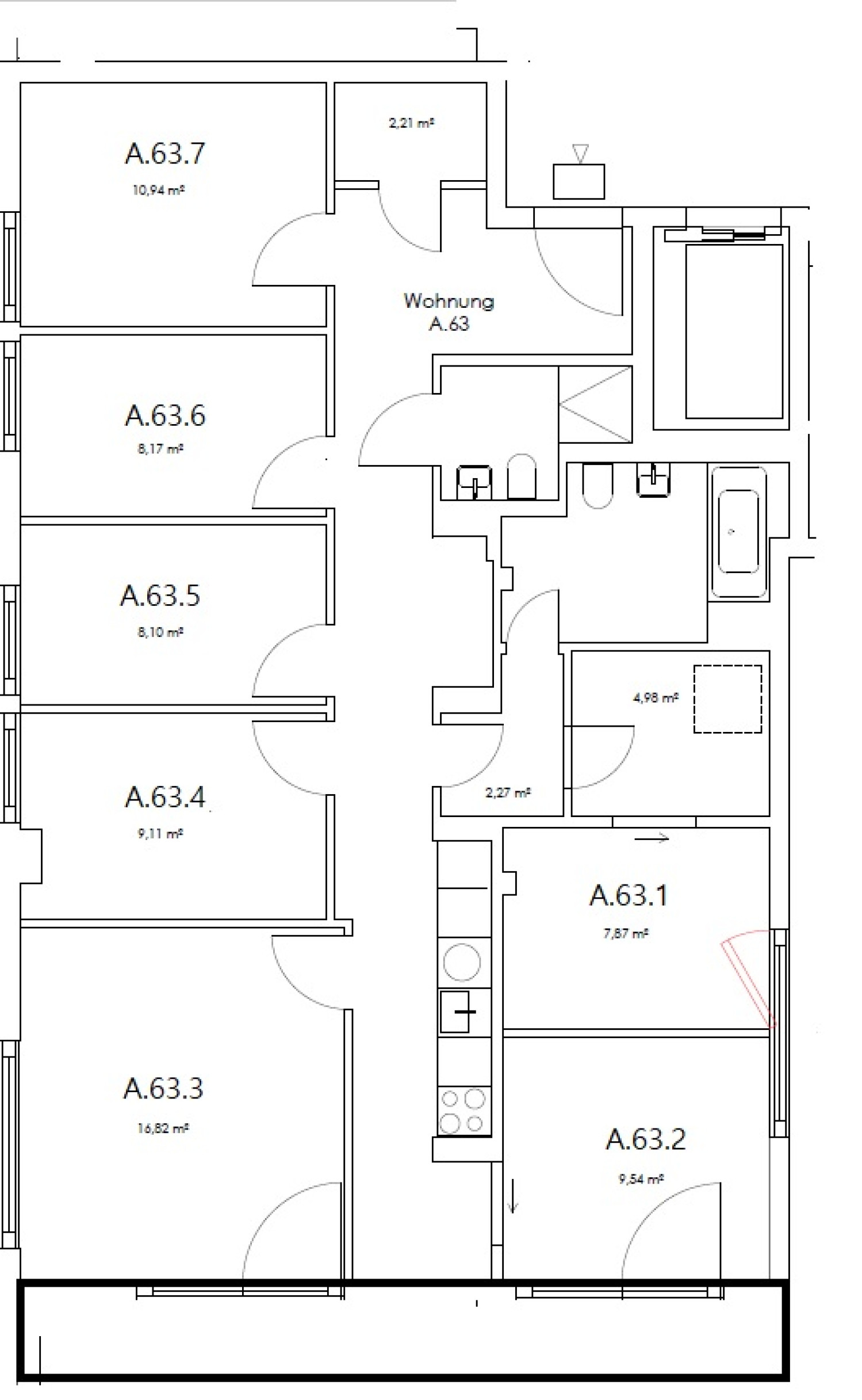 Zimmer in der Nazarethkirchstraße 51 (Aufgang A)