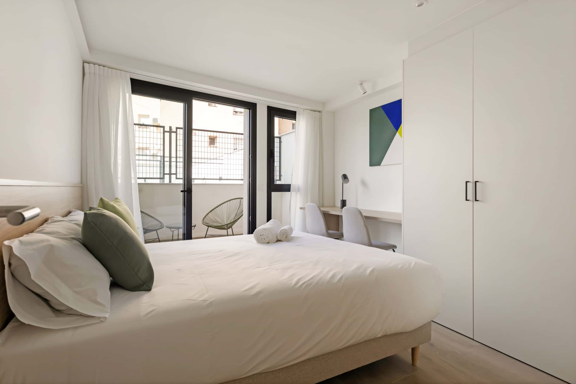Double room with terrace  with private bathroom for two people