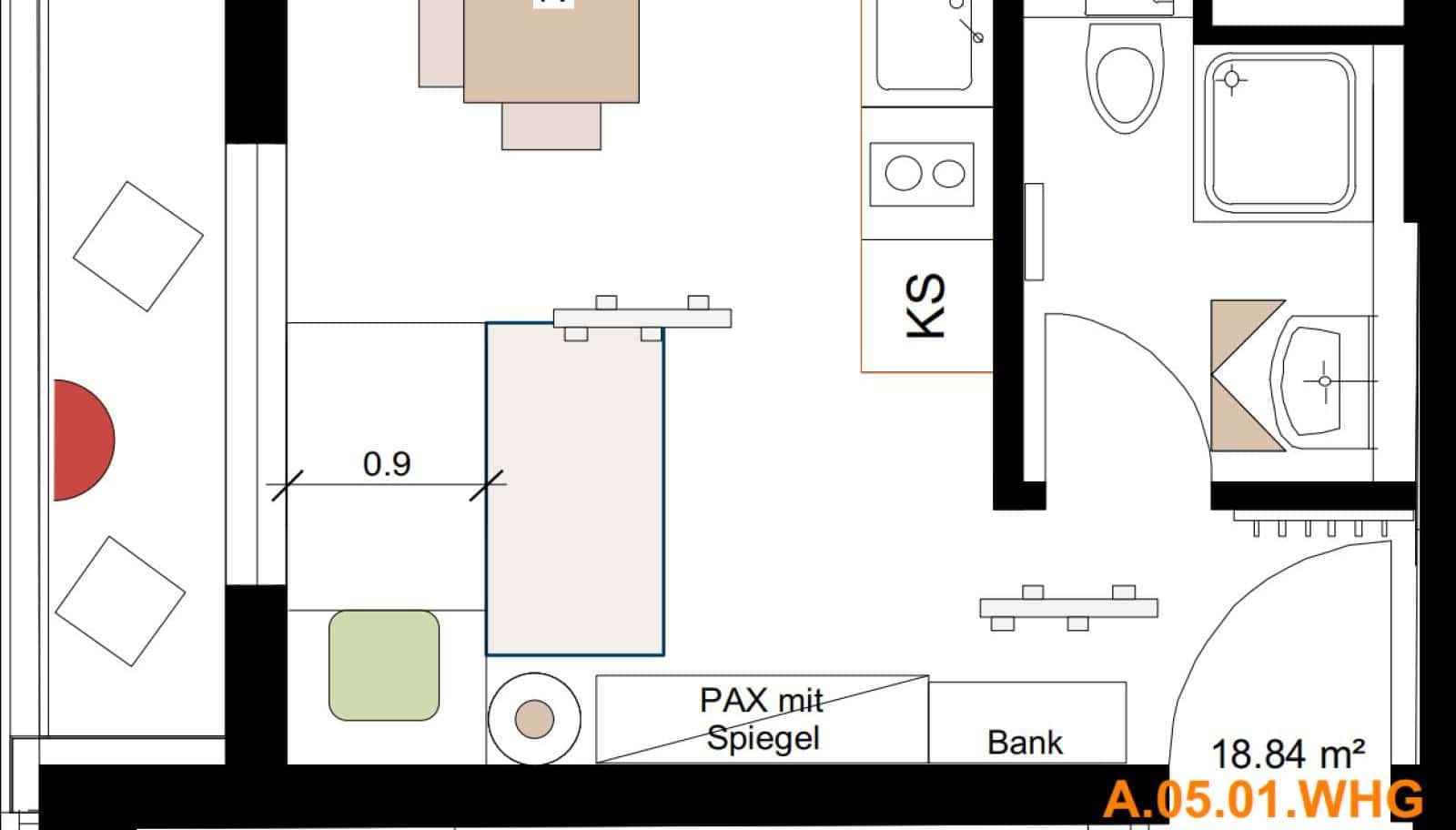 Studio for rent in Berlin, all bills included - Photo 4