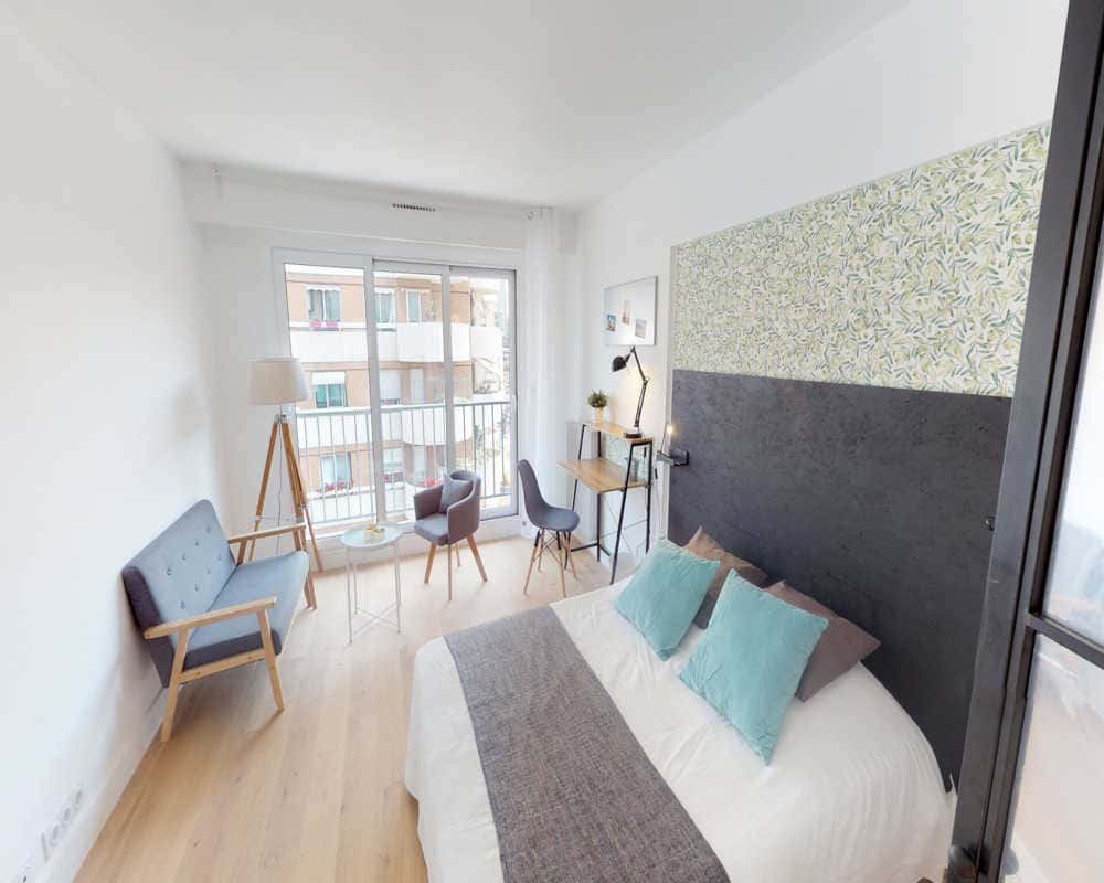 Chambre dans le rue des Morillons