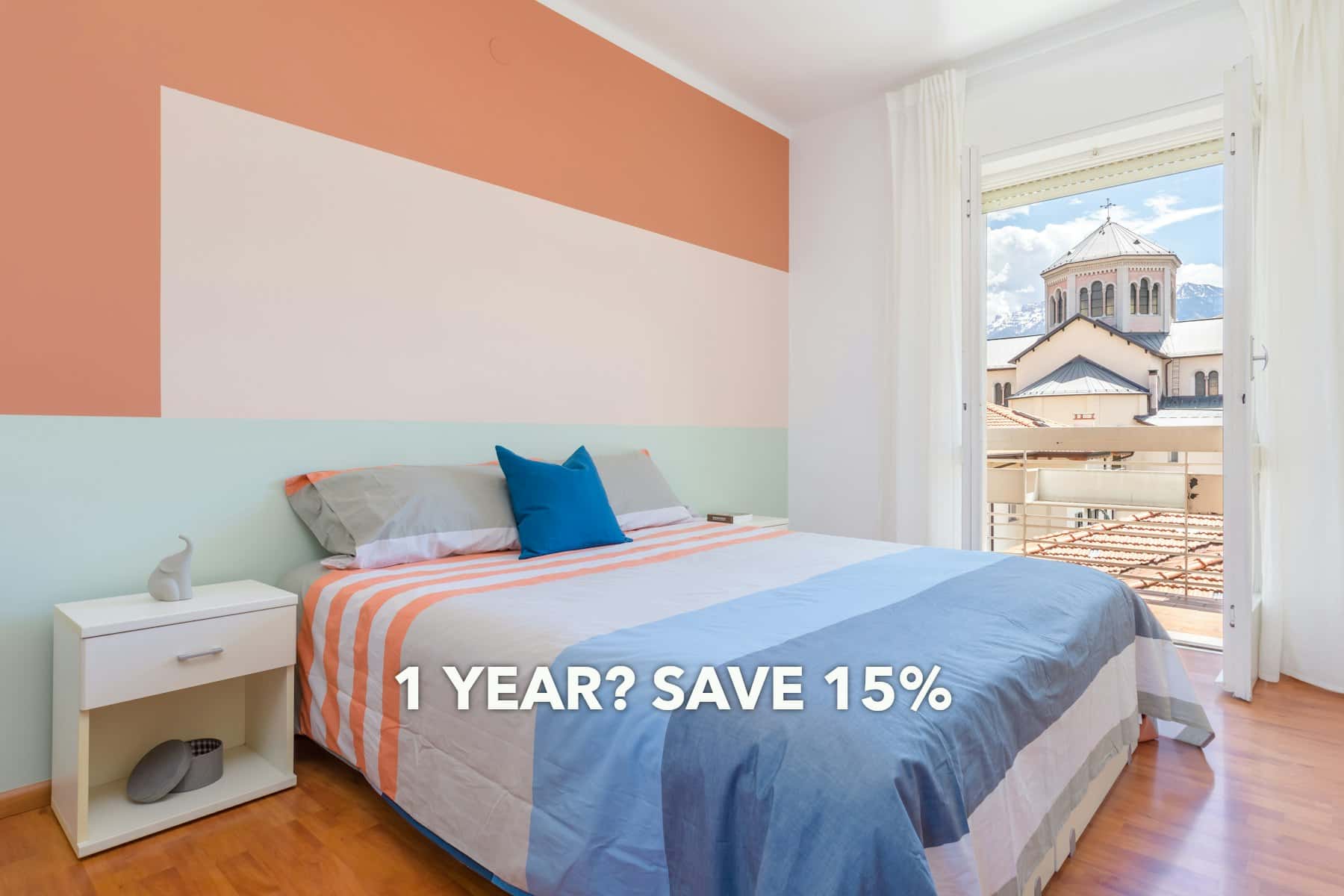 Zimmer in Vicolo dalla Piccola, Trento für 70 m² mit 3 Schlafzimmer
