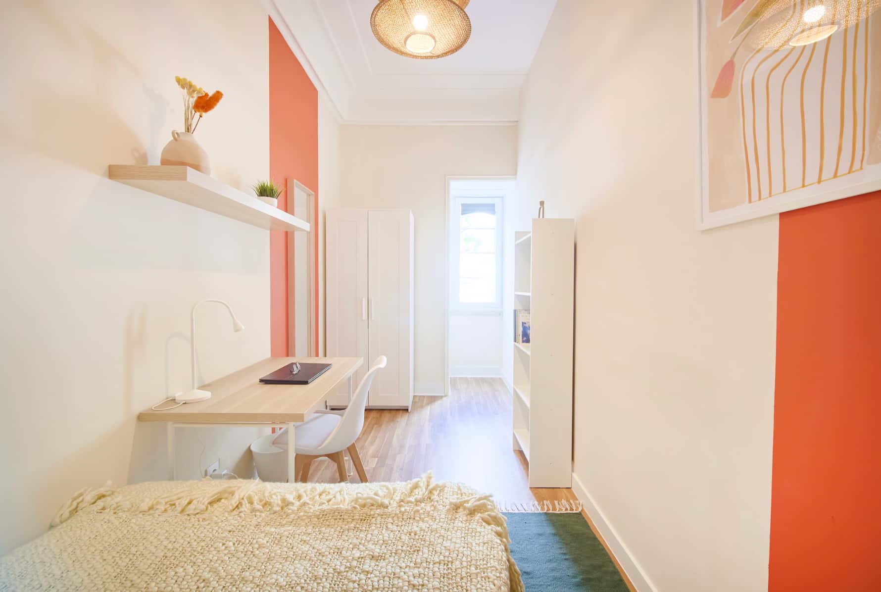 Bedroom in a 9-bedroom apartment in Av. António Augusto Aguiar, Lisbon - Room 5