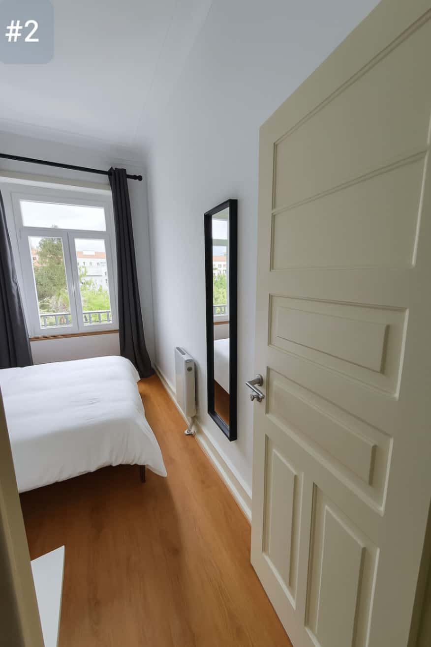 Quarto com cama de casal em apartamento com 7 quartos - FLAT W - W2