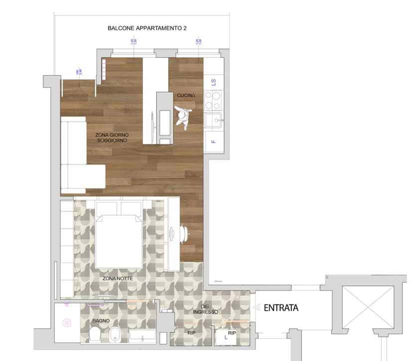 Apartment Milan, 1 bed — photo 16