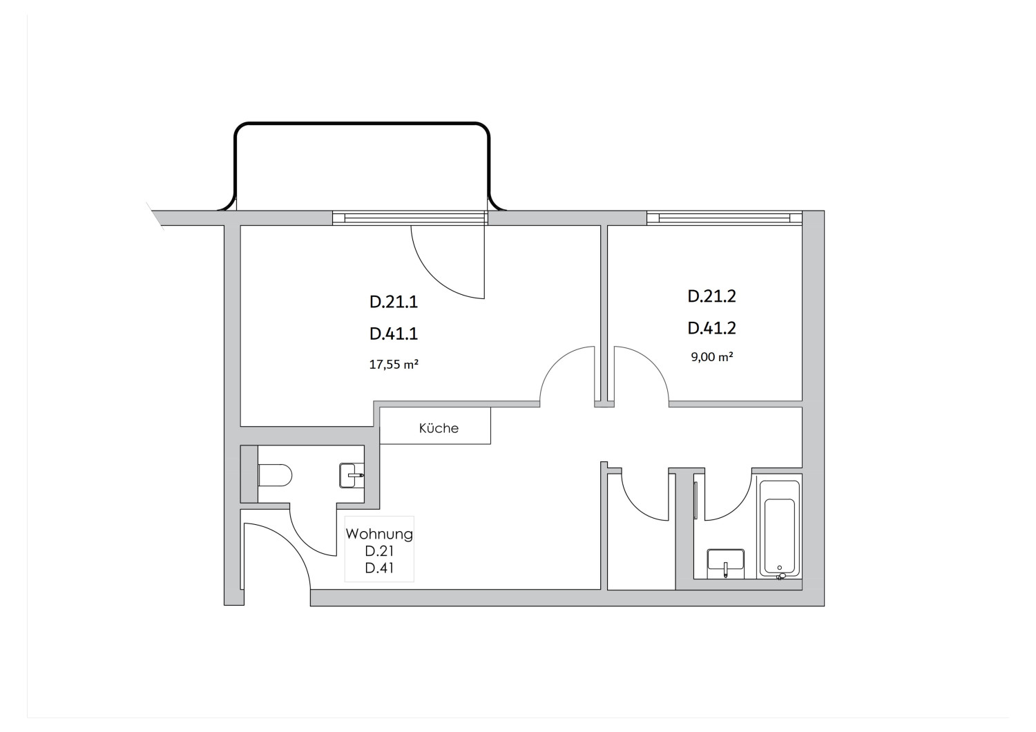 Zimmer in der Nazarethkirchstraße 51 (Aufgang D)