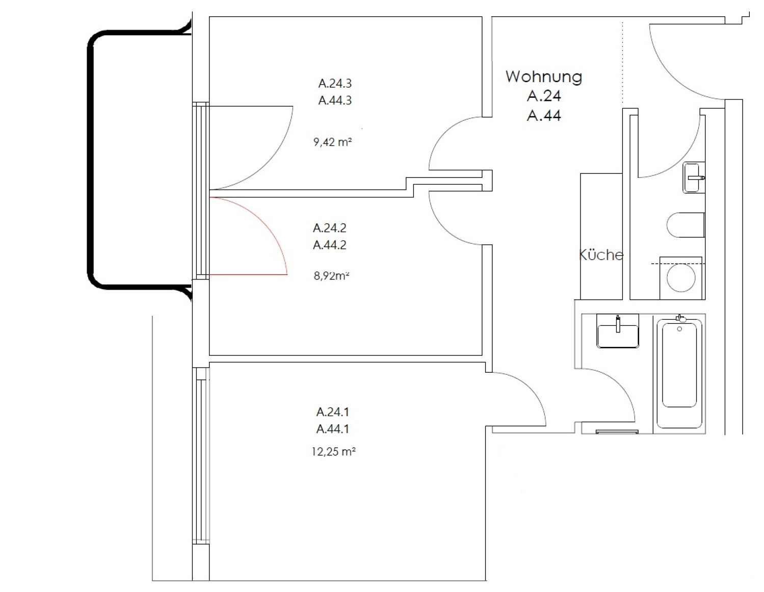 Zimmer in der Nazarethkirchstraße 51 (Aufgang A)