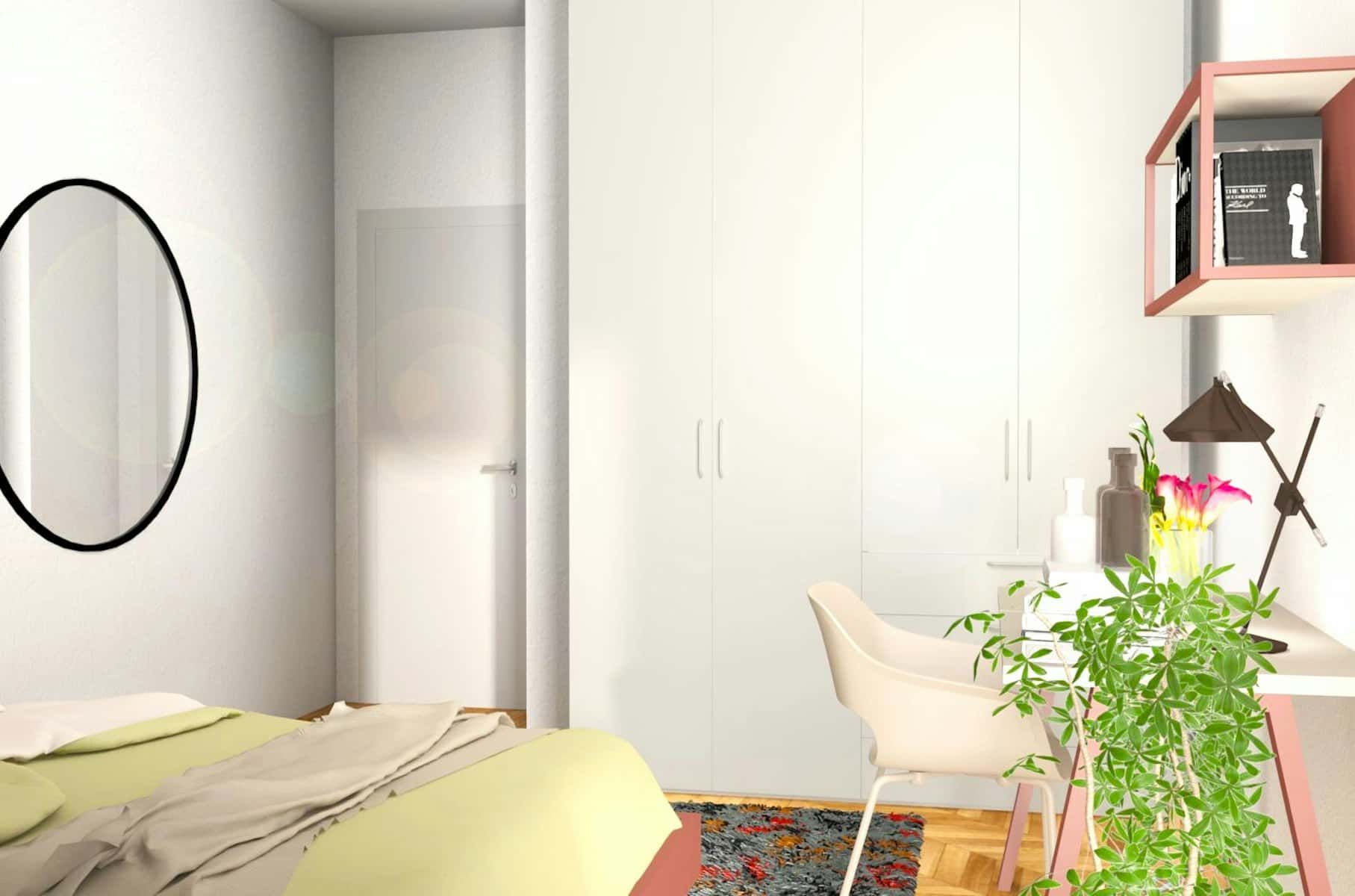 5 single rooms  - apartment for 6 3
