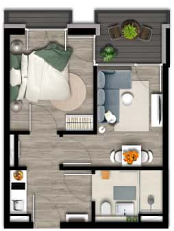 1-bedroom apartment for rent in Berlin, all bills included. - Foto 5