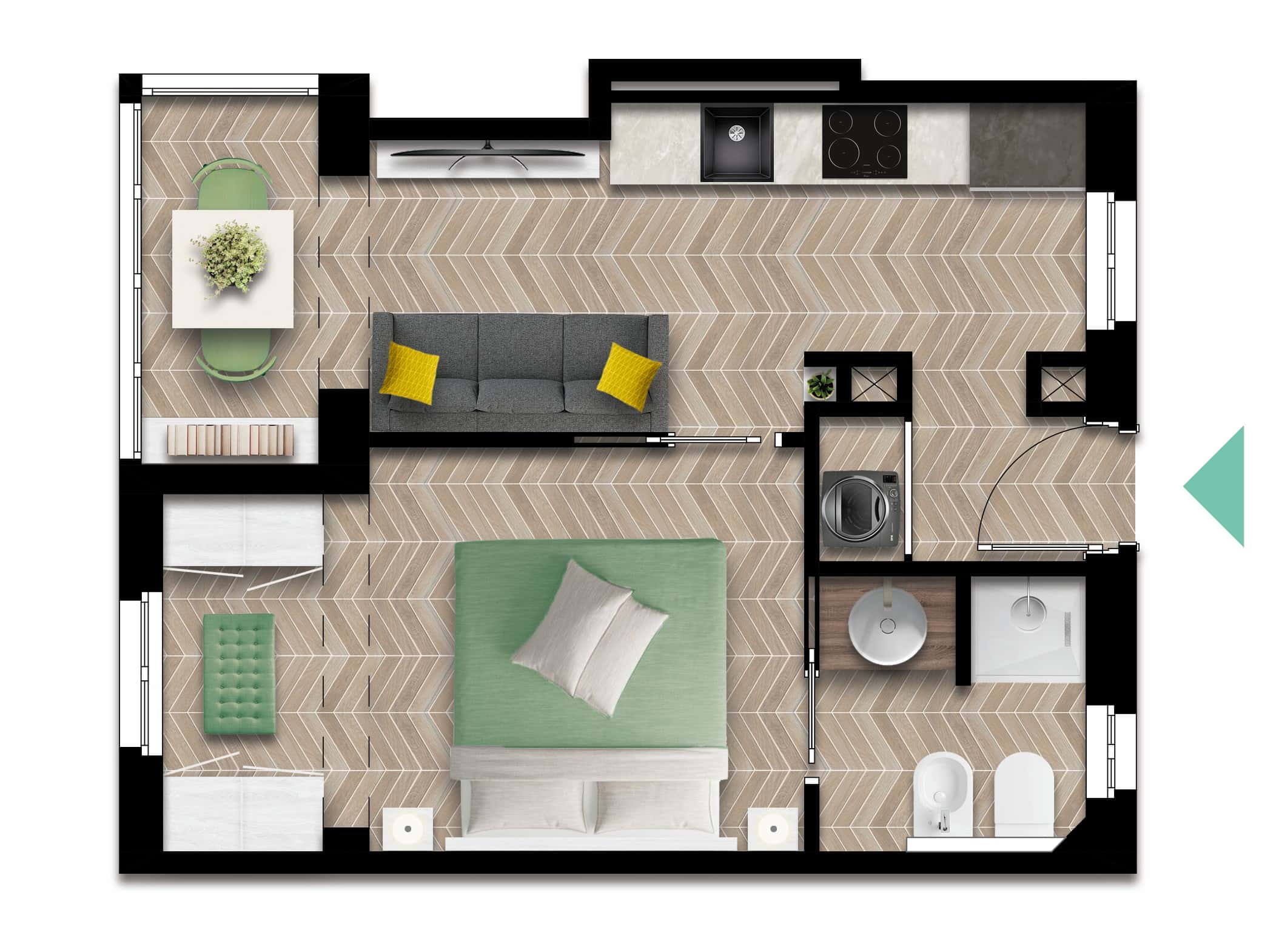 Apartment Milan, 1 bed — photo 27