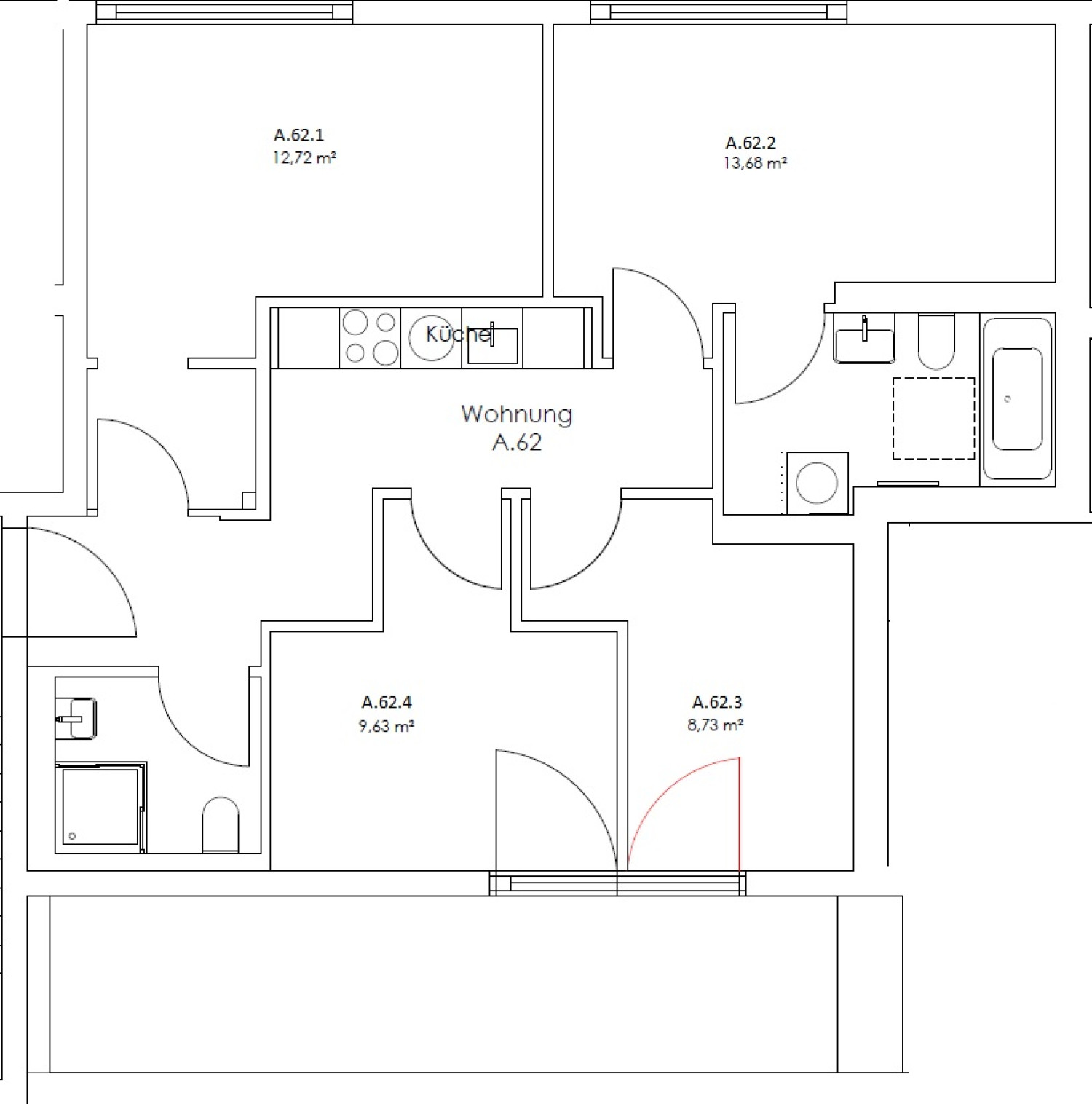 Zimmer in der Nazarethkirchstraße 51 (Aufgang A)