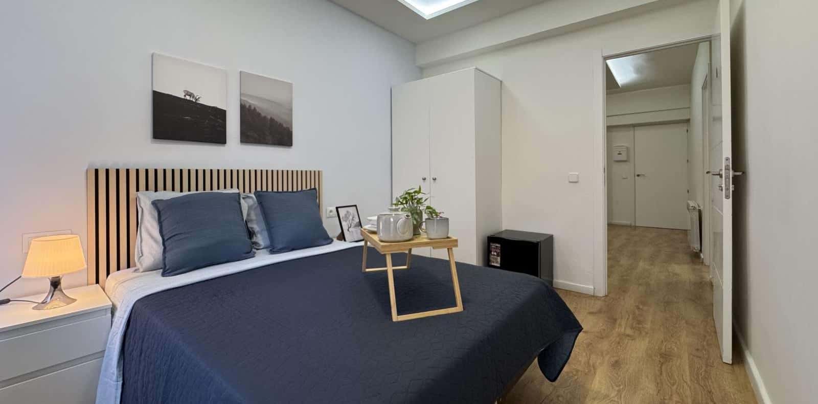 Double bed in Beautiful rooms for rent in shared apartment
