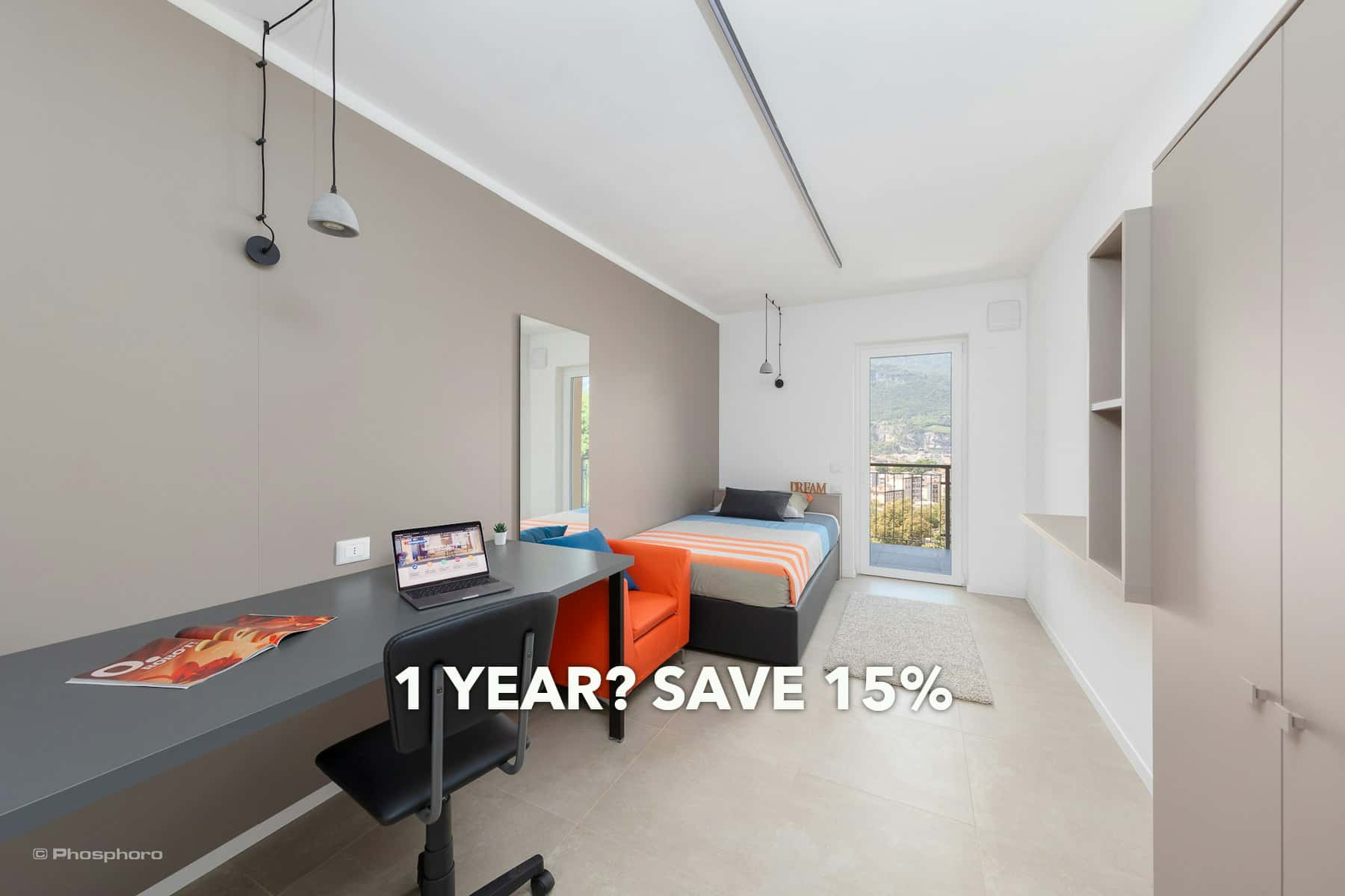 Zimmer in Via Venezia, Trento für 48 m² mit 2 Schlafzimmer